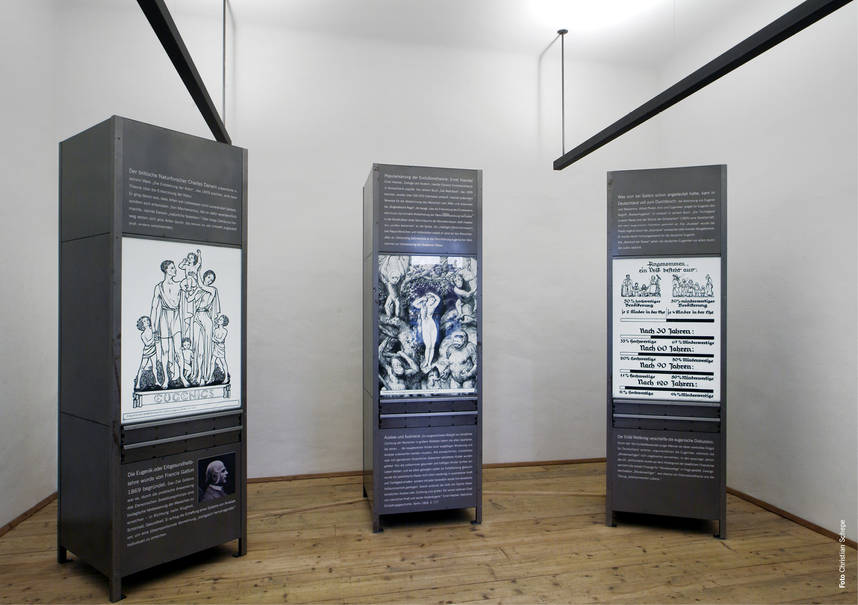 Ausstellung über den gesellschaftlichen Umgang mit Menchen, im Schloss Hartheim