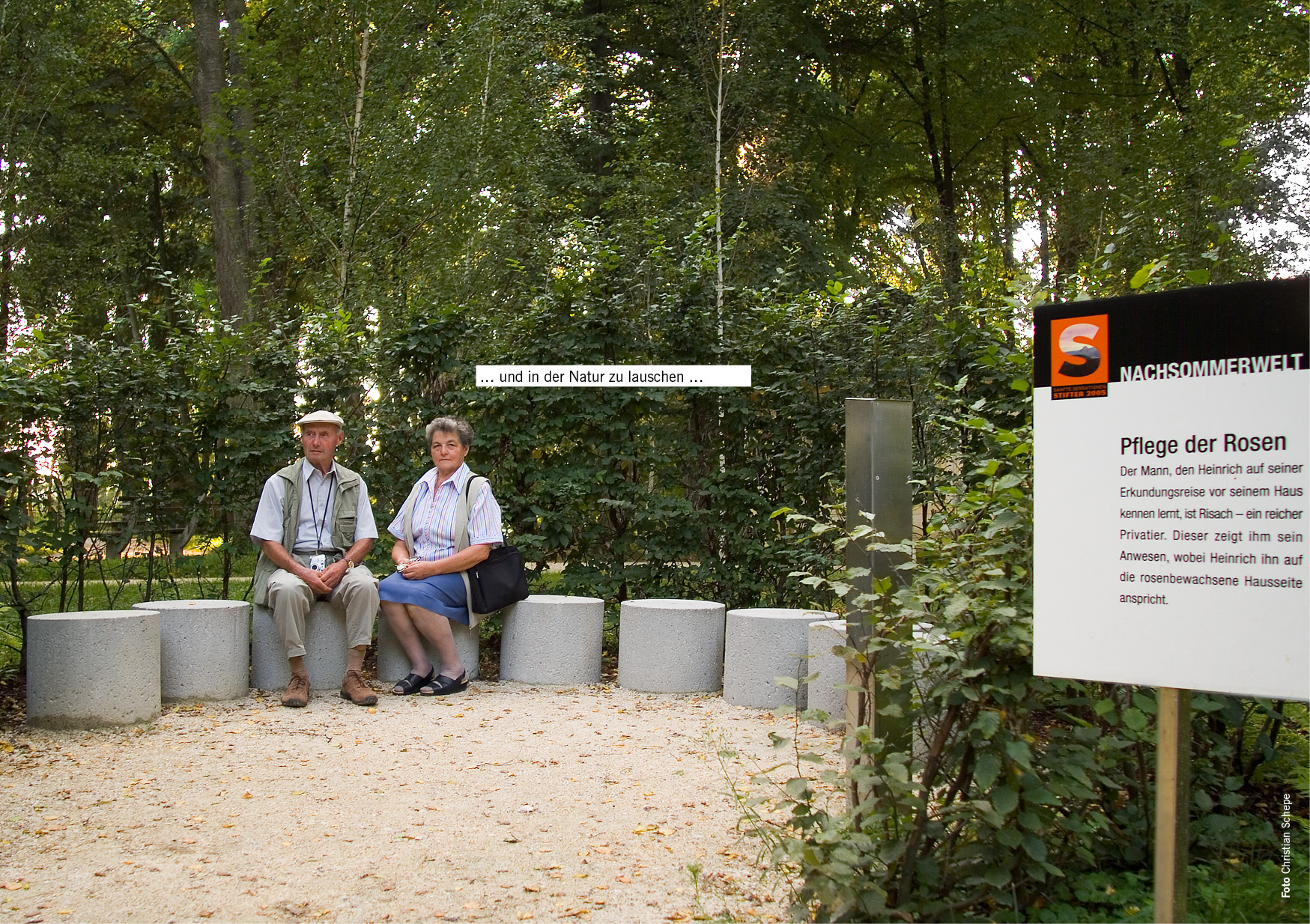 … und in der Natur zu lauschen …
