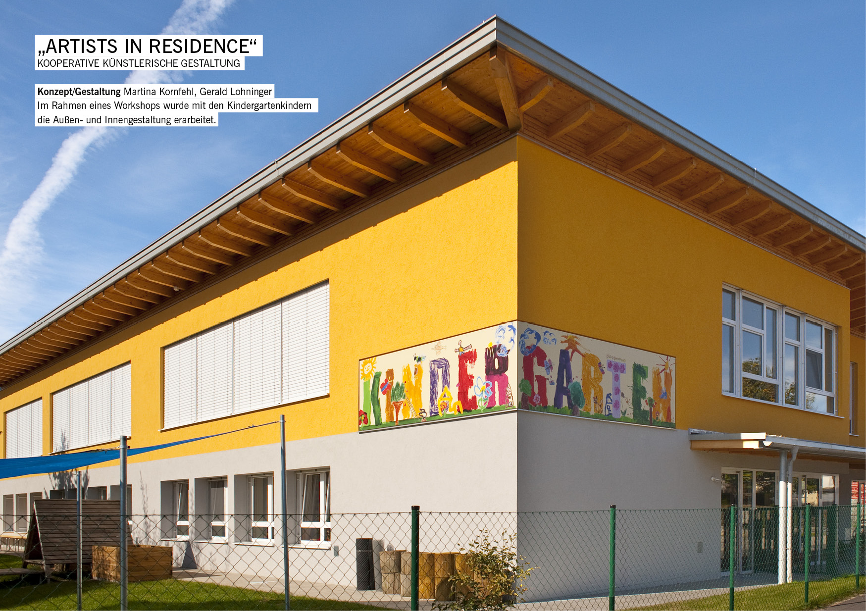 Kooperatives Projekt mit den Kindern bzw. Künstlerinnen und Künstlern des Kindergarten Gschwandt / Martina Kornfehl, Gerald Lohninger