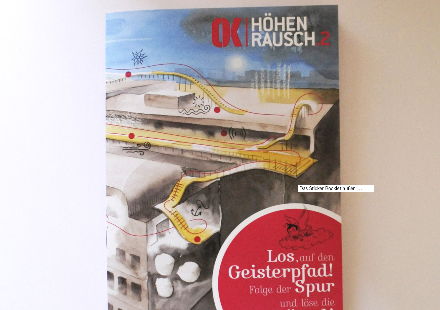 Das Sticker-Booklet außen …