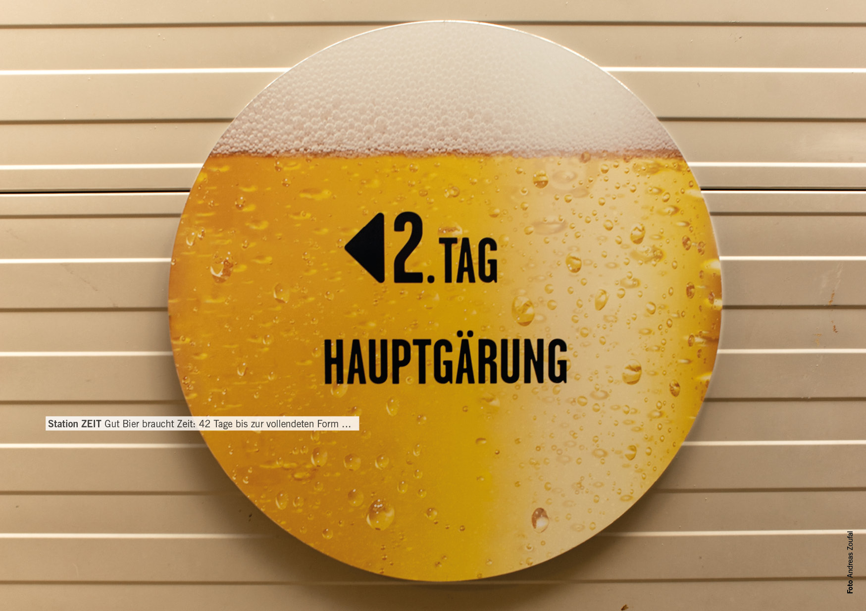 Station ZEIT Gut Bier braucht Zeit: 42 Tage bis zur vollendeten Form …