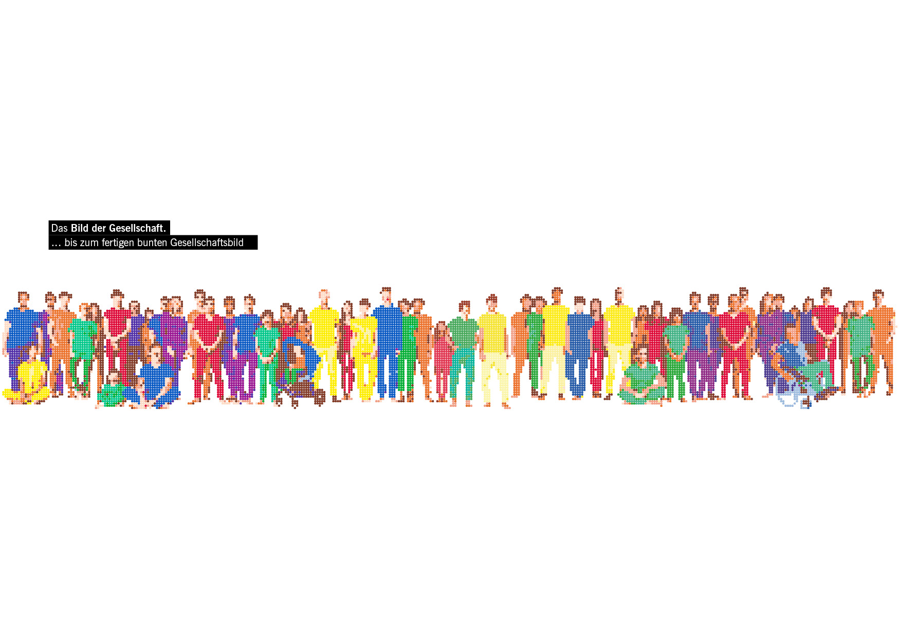 Das Bild der Gesellschaft. … bis zum fertigen bunten Gesellschaftsbild