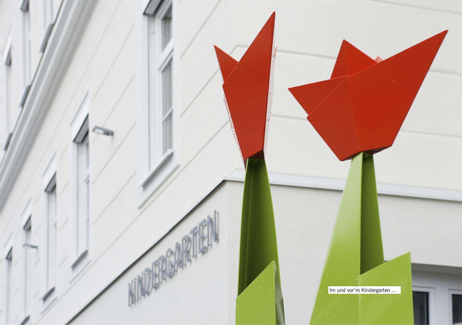 Im und vor’m Kindergarten …